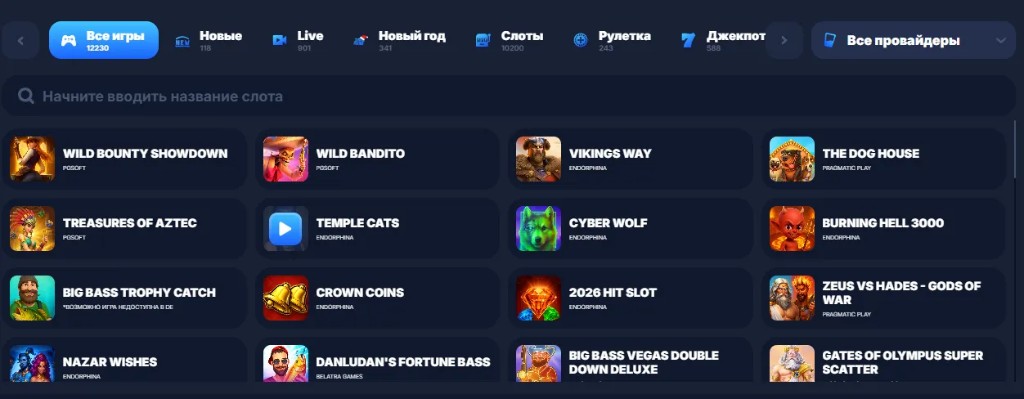 Моментальный вывод любой суммы в Водка казино